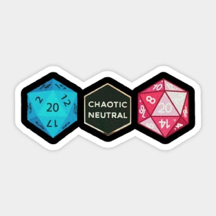 chaotic netral : dungeons and dragons Sticker